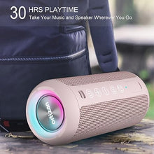 Load image into Gallery viewer, Ortizan Portable Bluetooth Speakers, IPX7 Waterproof Wireless Speaker with 24W Loud Stereo Sound, Deep Bass, Bluetooth 5.3, RGB Lights, Dual Pairing, 30H Playtime for Home, Outdoor, Party
