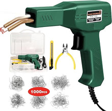 Load image into Gallery viewer, ATOLS Plastic Welder, 1000PCS Staples, Plastic Welding Kit, Hot Stapler Kit, Plastic Welder Gun Kit, Car Bumper Repair Kit, Plastic Repair Kit (Corded, Green)
