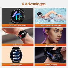 Load image into Gallery viewer, Smart Watch with Earbuds, 2 in 1 Bluetooth Earphones &amp; Smart Watch, Fitness Tracker with Blood Oxygen Heart Rate Sleep Monitor, Long Time Standby Sports Watch for Men/Women
