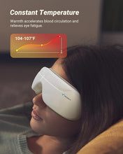 Load image into Gallery viewer, MERACH Eye Massager with Heat, Compression for Eye Strain Relief, Relieve Eye Fatigue, Birthday Christmas Gifts for Family, Women, Wife
