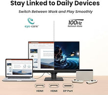 Load image into Gallery viewer, BenQ GW2490 24&quot; Computer Monitor 100Hz FHD 1920x1080p | IPS | Eye-Care Tech | VESA Mount |Thin Bezel | Low Blue Light| Adaptive Brightness| Wall Mount | Built-in Speakers | DisplayPort | HDMI x 2

