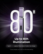 Load image into Gallery viewer, 86lux Reading Light, Rechargeable Book Light for Reading in Bed, Ultralight Clip-on LED Bookmark Lamp with 3 Amber Colors &amp; Stepless Dimming for Night Reading for Book Lovers, Kids, Purple
