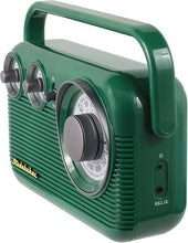 Load image into Gallery viewer, Studebaker SB2003 Retro Portable AM FM Radio | Built in Speaker | AC Powered/Battery | Aux-in Cable (Bundle) (Green)
