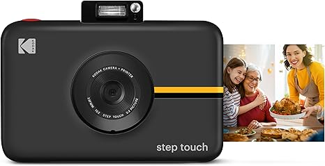 Kodak Step Touch | 13MP Digital Camera & Instant Printer with 3.5 LCD Touchscreen Display, 1080p HD Video - Editing Suite, Bluetooth & Zink Zero Ink Technology | Black