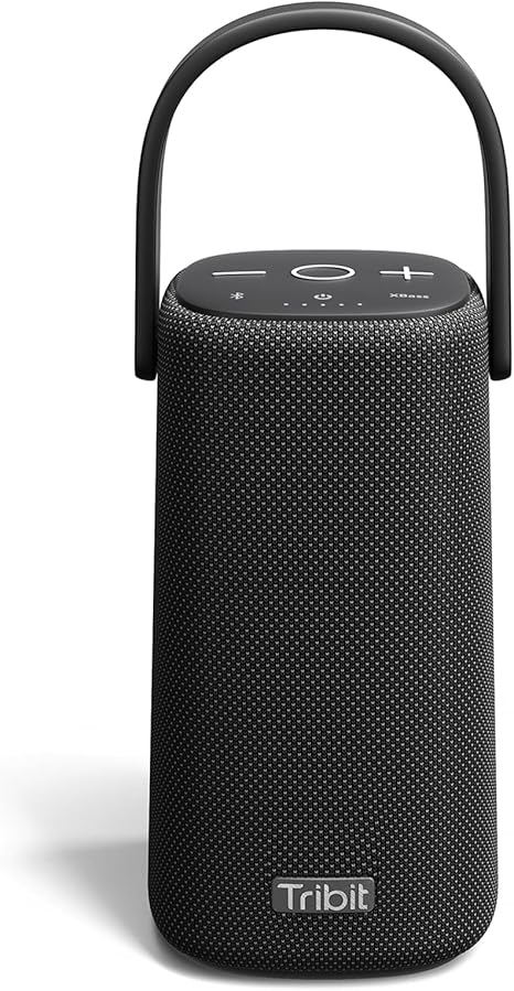 Tribit Upgraded StormBox Pro Portable Bluetooth Speaker with High Fidelity 360 Sound, Bluetooth 5.3, 3 Drivers with 2 Passive Radiators, Built-in XBass, 24H Playtime, IP67 Waterproof for Outdoors