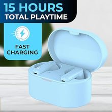 Load image into Gallery viewer, PHILIPS True Wireless Earbuds, TWS Bluetooth 5.3 Headphones, 13mm Drivers, AI Mic for Clear Calls, IPX4 Waterproof, 15 Hours Playtime, Compatible w/iPhone Android &amp; Bluetooth Devices, TAT1138 Blue
