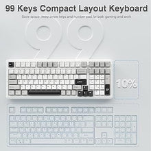 Load image into Gallery viewer, AULA F99 Wireless Mechanical Keyboard,Tri-Mode BT5.0/2.4GHz/USB-C Hot Swappable Custom Keyboard,Pre-lubed Linear Switches,Gasket Structure,RGB Backlit Gaming Keyboard for PC/Tablet/PS/Xbox
