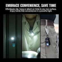 Load image into Gallery viewer, OLIGHT Oclip Rechargeable EDC Flashlight 300 Lumens Dual Light Sources Compact Pocket Clip Light, Convenient USB C Charging, Magnetic for Night Working, Cycling, Emergency, Signaling Tool (Black)
