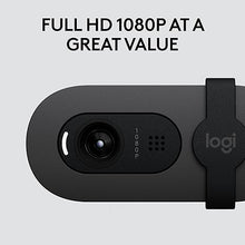 Load image into Gallery viewer, Logitech Brio 105 Full HD 1080p Business Webcam with Auto-Light Balance, USB-A, Privacy Shutter, Easy Set-Up, Compatible with Windows, macOS, ChromeOS
