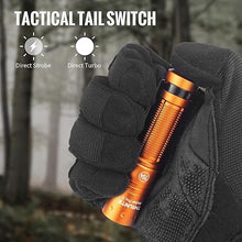 Load image into Gallery viewer, ThruNite Archer Pro S LED EDC Flashlight, Customized Edition with 704 Tactical, 1459 High Lumens Tail Switch, USB C Rechargeable Pocket Penlight for Camping, Outdoor and Indoor - Orange Cool White
