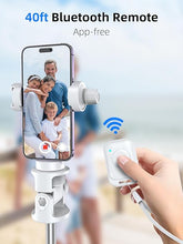 Load image into Gallery viewer, Kaiess 62&quot; Tripod for iPhone, Selfie Stick Tripod &amp; Phone Tripod Stand with Remote, Cell Phone Tripod for iPhone, Extendable Travel Tripod, Compatible with iPhone 15/14/13 Pro Max/Android (White)
