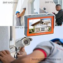 Load image into Gallery viewer, CCTV Camera Tester Monitor IV5 5inch 8MP AHD TVI CVI CVBS Portable CCTV Testing PTZ
