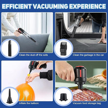 Load image into Gallery viewer, Zamufo Handheld Vacuum Cordless, High Powerful Car Vacuum Cleaner Cordless Rechargeable, Portable Mini Vacuum, Small Hand Held Vacuuming Cordless (BlackRed)
