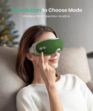 Load image into Gallery viewer, Eye Massager - Christmas Birthday Gifts for Women Men, Heated Eye Massager for Migraines, Relaxation Gifts for Women, Gifts for Mom, Reduce Eye Strain Dry Eye Migraine Relief(Green)
