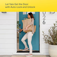 Load image into Gallery viewer, Yale Security Lock 2 with Wi-Fi, Black Connected Keypad Smart Lock for Front Door or Back, Door Lock with Code and Back-Up Key, YRD410-WF1-BSP
