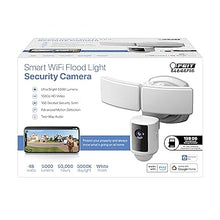 Load image into Gallery viewer, Feit Electric SEC5000/CAM/WIFI Outdoor LED Smart Security Camera with Motion Sensor, 2-Way Audio, 5000 Lumens Floodlight, Works with Alexa and Google Asst, Alarm, Hardwired, Updated Version of SEC3000
