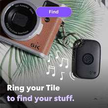 Load image into Gallery viewer, Tile by Life360 Pro (2024) - Powerful Bluetooth Tracker, Key Finder and Item Locator for Keys, Bags and More. Both iOS and Android Compatible. Phone Finder. 1-Pack (Black)
