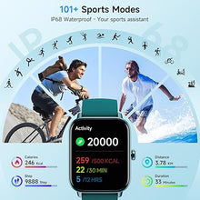 Load image into Gallery viewer, Smart Watch for Women Android iPhone, Alexa Built-in, 1.8&quot; Smartwatch with Heart Rate/SpO2/Sleep Monitor, IP68 Waterproof Activity Fitness Tracker with Bluetooth Call, 100+ Sport Mode, DarkGreen
