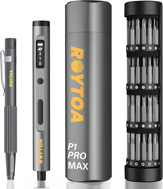 81-in-1 Mini Electric Screwdriver Set with 4 Torque Settings?3.7V Precision Screwdriver Set,500mAh Battery Cordless Screwdriver Repair Tool Set for,Electronics,Watches,Glasses,Cameras