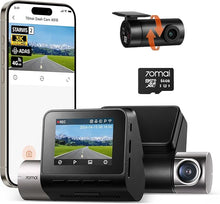 Load image into Gallery viewer, 70mai Dash Cam Front and Rear A510,1944P+1080P with STARVIS 2 IMX675 and 64GB Card, Dash Camera for Cars, 4G Support, ADAS, Built-in GPS WiFi, APP Control, HDR, 24H Parking Mode, Loop Recording
