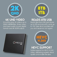 Load image into Gallery viewer, Micca G3 2K Quad-HD Digital Media Player for USB Drives and MicroSD Cards, Digital Signage, H.265/HEVC H.264/AVC MP4 MKV Videos MP3 Music JPG Photos, 4K HDMI, Analog AV, Auto Play and Resume
