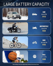 Load image into Gallery viewer, Tire Inflator Portable Air Compressor, 160PSI Air Pump for Car Tires, 4X Fast Inflation Air Compressor with Tire Gauge Pressure, Tire Pump with LED for Car Motor Bike Ball
