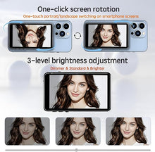 Load image into Gallery viewer, Selfie Monitor Screen,4-inch Magnetic Phone Vlog Selfie Monitor Screen 4K 60fps Bluetooth Remote,Back Camera Monitor for Vlog Live Stream TikTok,Compatible with iPhone/Android （White）
