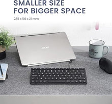 Load image into Gallery viewer, Perixx PERIBOARD-432 Wired Mini USB Keyboard - X Type Scissor Keys - Big Print Keys - US English, Black
