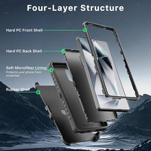 Load image into Gallery viewer, M MYBAT PRO Maverick Series for Samsung Galaxy S25 Ultra Case with Belt Clip Holster, 6.9 inch, Heavy Duty Military Grade Drop Protective Case with 360° Rotating Stand (No Screen Protector) Black

