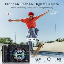 Load image into Gallery viewer, 4K Digital Camera, 64MP Rear and Front Camera for Photography and Video Autofocus Anti-Shake, 3&#39;&#39; Selfie Flip Vlogging Camera with Ultra Bright Flash, Camera with Dial 16X Zoom (2 Batteries+Charger)
