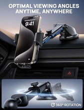 Load image into Gallery viewer, [2024 Newest] Dashboard Phone Holders for Your Car [Military Grade Stable] Phone Holders for Your Car, Non-Slip Silicone Carbon Fiber Car Phone Mount, Rotatable Suction Cup for All Phone, Blue
