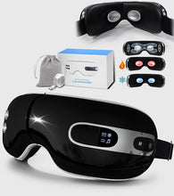 Load image into Gallery viewer, Eye Massager with Heat and Cooling for Migraines, Dry Eyes, and Eyestrain - Heated Eye Massager Mask Massage Pressure Points for Relaxation - Christmas Gifts (Black)
