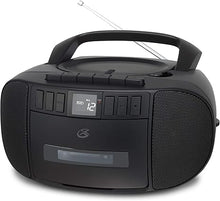 Load image into Gallery viewer, GPX BCA209B Portable Am/FM Boombox with CD and Cassette Player, Black
