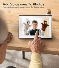 Load image into Gallery viewer, Cozyla Digital Picture Frame WiFi Free Unlimited Storage AI-Powered Send Pictures &amp; Videos via Google Photos Email Web Browser App Digital Photo Frame Electronic Picture Frame Slideshow 10.1 Inch Mat
