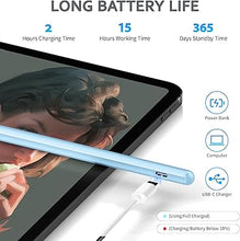 Load image into Gallery viewer, Stylus Pens for Touch Screen, DRYMOKINI Stylist Pen Compatible for Android and iOS Tablet/Phones, Rechargeable Universal Stylus Pencil Compatible for A-pple/i-Pad/Phone Tablet, Blue
