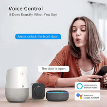 Load image into Gallery viewer, Smart Keyless Entry Door Lock - Fingerprint Electronic Deadbolt Touchscreen Keypad SMONET Biometric Digital Bluetooth Door Lock Smart Deadbolt Work with Alexa for Homes and Hotel
