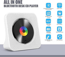 Load image into Gallery viewer, Gueray CD Player Portable Bluetooth Desktop CD Player for Home with Timer Built-in HiFi Speakers with LCD Screen Display Boombox FM Radio USB Type-c
