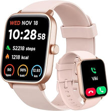 Load image into Gallery viewer, Smart Watch for Women Android &amp; iPhone, Alexa Built-in, IP68 Waterproof Activity Fitness Tracker with Bluetooth Call (Answer/Make), 1.8&quot; Smartwatch with Heart Rate/SpO2/Sleep Monitor, 100+ Sports Mode
