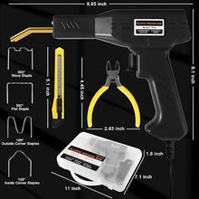 Load image into Gallery viewer, ATOLS Plastic Welder, 1000PCS Staples, Plastic Welding Kit, Hot Stapler Kit, Plastic Welder Gun Kit, Car Bumper Repair Kit, Plastic Repair Kit (Corded, Black)
