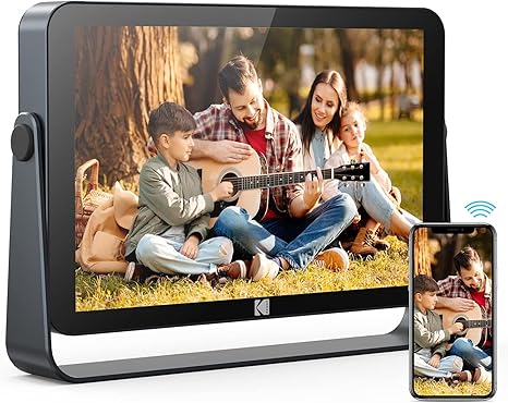 KODAK WiFi Digital Photo Frame, Built-in 4000mAh Battery,10.1 Inch 1920x1200 G+G IPS Touch Screen Digital Picture Frame, 32GB Storage, Auto-Rotate, KODAK APP, Gifts for Women