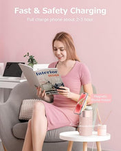 Load image into Gallery viewer, COLSUR Bluetooth Speaker with Night Light, Magnetic Wireless Charger, 2 in 1 Wireless Charging Station for iPhone 16/15/14/13/12 Series, AirPods Pro/3/2, Gift for Teens/Women/Girls/Boys/Man
