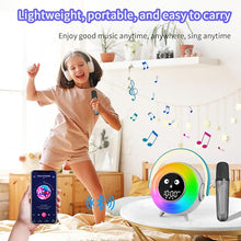 Load image into Gallery viewer, Kids Alarm Clock with Remote Control Microphone, Toddlers Sleep Training Clock with Night Light, Bluetooth Speaker and Nap Timer, OK to Wake Alarm Clock for Toddlers Kids Boys Girls
