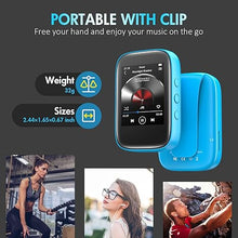 Load image into Gallery viewer, Bluetooth MP3 Player with 32GB Portable Music Player Support FM Radio Voice Record Ebook Calendar Stopwatch SupportMicros SD Card Up to 128GB
