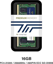 Load image into Gallery viewer, Timetec DDR4-2666 16GB Replacement for Synology D4ECSO-2666-16G DDR4 ECC Unbuffered SODIMM 2666MHz PC4-21300 260 Pin 1.2V CL19 Dual Rank 2Rx8 Memory RAM Upgrade (D4ECSO-2666-16G_TT)
