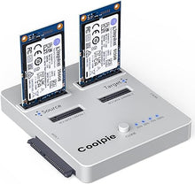 Load image into Gallery viewer, NVME/SATA 3-in-1 SSD Cloner, Coolpie CR311 Offline Clone M.2 Cloner, USB3.2 Gen2*2 20Gbps M.2 Reader, Supports Size for M.2 NVME/SATA?mSATA?SATA 2.5''SSD/HDD?3.5'' HDD
