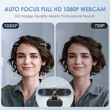 Load image into Gallery viewer, EMEET 1080P Webcam with Microphone - 96° Ultra Wide Angle Webcam Auto Focus Webcam with Privacy Computer Camera Cover, C965 PC Camera for Online Meeting/Classes/Streaming,Zoom/Skype/YouTube
