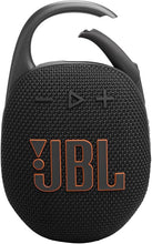 Load image into Gallery viewer, JBL Clip 5 - Ultra-Portable, Waterproof &amp; Dustproof Bluetooth Speaker, Big Pro Sound with Punchy bass, Integrated Carabiner, Up to 12 Hours of Play, Made in Part with Recycled Materials (Black)
