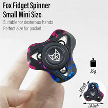 Load image into Gallery viewer, FREELOVE Metal Fidget Spinner for Adults, Upgraded Fox, Stainless Steel Fidget Toys, High Spin Long Spinning Finger Gyro, Small Mini Fidget Block, Silent Bearings EDC for Men Anxiety Cool
