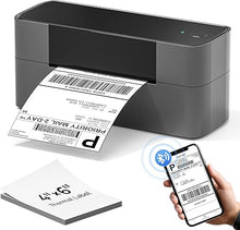 Load image into Gallery viewer, Bluetooth Thermal Shipping Label Printer - Wireless 4x6 Label Printer for Small Business &amp; Shipping Packages, Widely Used for Amazon, Ebay, Shopify, Etsy, Compatible with iOS, Android, Mac, Windows
