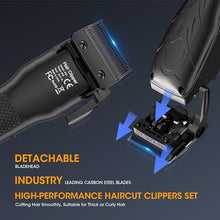 Load image into Gallery viewer, Suttik Professional Hair Clippers for Men, Clippers and Trimmers Set, Electric Razor Foil Shavers for Men, 3 in 1 Cordless Hair Clippers Kit Hair Cutting Kit Barber kit with LED Display, Gift for Men
